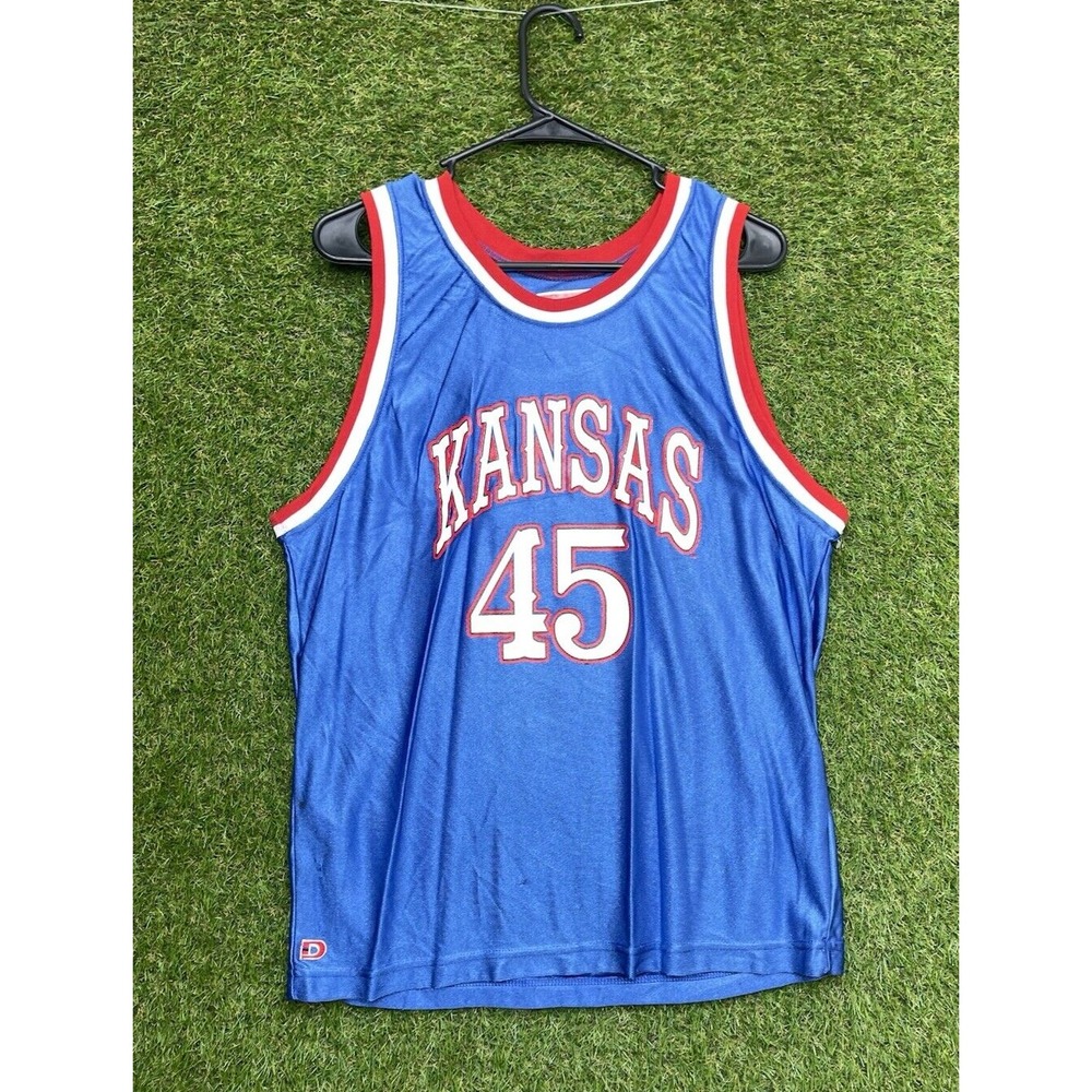 Vintage Dodger Kansas Jayhawks Basketball Jersey Mens XL #45 Trevor Kardell